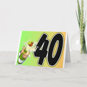 40. Geburtstagsartikel Karte