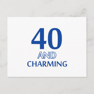 40 Geburtstagsdesign Postkarte