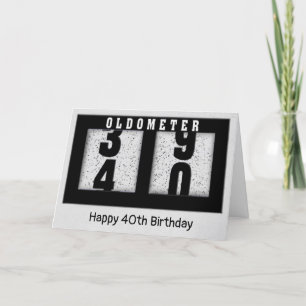 40. Geburtstagsdometer Karte