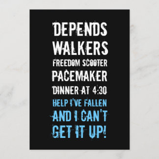 40. Geburtstagseinladungen - Geezer Einladung