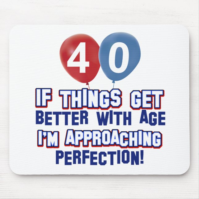 40. Geburtstagsentwürfe Mousepad (Vorne)
