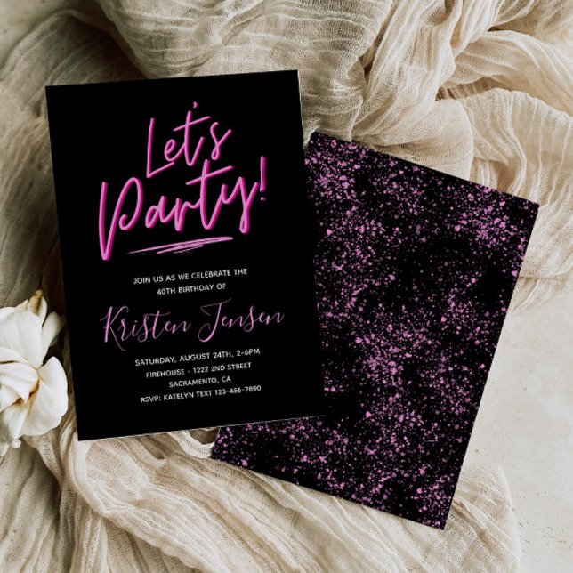 40. Geburtstagsfeier | 40. Geburtstag Party Einladung (Von Creator hochgeladen)