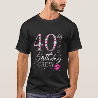 40. Geburtstagsfeier Crew 40. Geburtstagskolade 40 T-Shirt
