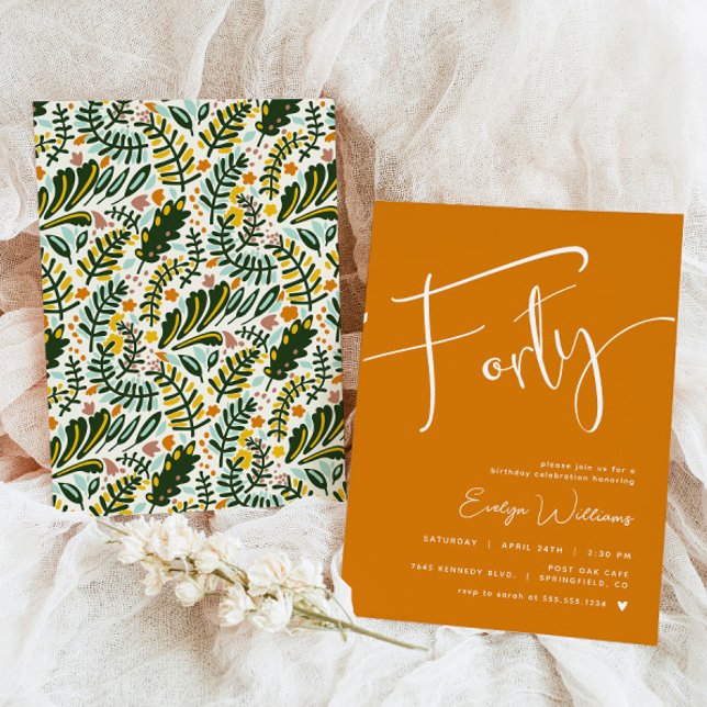 40. Geburtstagsfeier Einladung (Von Creator hochgeladen)