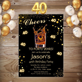40 Geburtstagsfeier Einladung