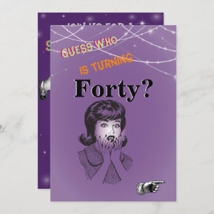 40. Geburtstagsfrauen Party Einladung