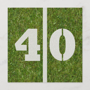 40. Geburtstagsfußball-Party Einladung