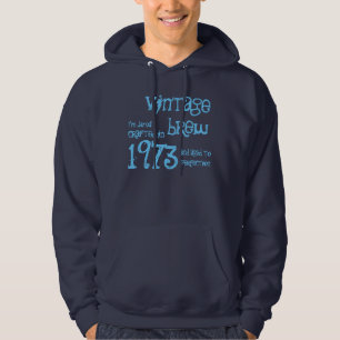 40. Geburtstagsgeschenk 1973 Vintager Brauname fü Hoodie