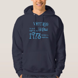 40. Geburtstagsgeschenk 1973 Vintager Brauname für Hoodie