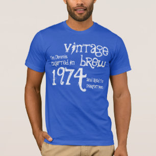 40. Geburtstagsgeschenk 1974 Vintag Brew V08 T-Shirt