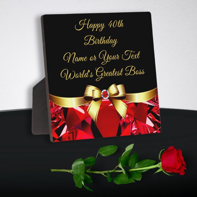 40. Geburtstagsgeschenk für Boss, Mitarbeiter Fotoplatte (40th Birthday gift ideas for Boss. 40th birthday gift ideas for her. Inexpensive 40th birthday gifts)