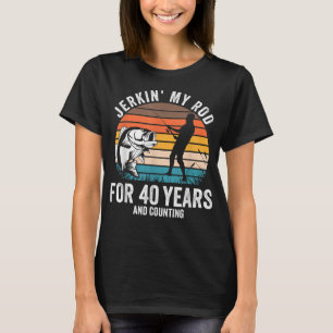 40. Geburtstagsgeschenk für Fischer Männer Sonnenf T-Shirt