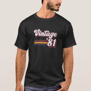 40. Geburtstagsgeschenk Retro 1981 40 Jahre alte M T-Shirt