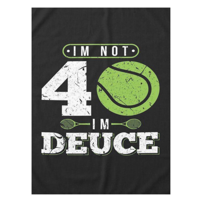 40. Geburtstagsgeschenk Tennis Blanket Tischdecke (Vorderseite)