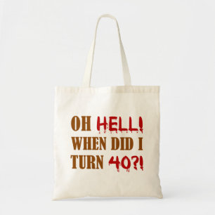 40. Geburtstagsgeschenk Tragetasche