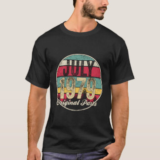 40. Geburtstagsgeschenk Vintag Juli 1979 Original  T-Shirt