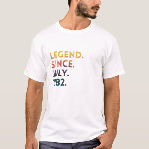 40. Geburtstagsgeschenke Legend seit Juli 1982 Vie T-Shirt