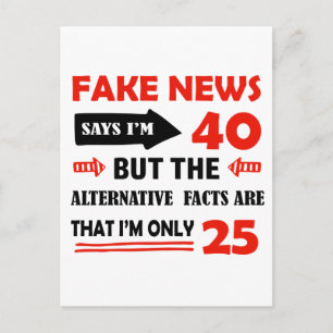 40. Geburtstagsgeschenke Postkarte