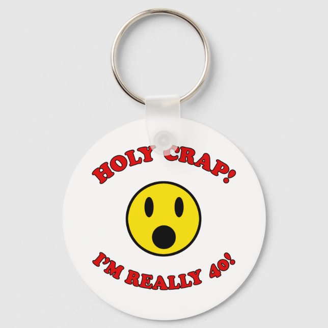 40. Geburtstagsgeschenke Schlüsselanhänger (Vorderseite)