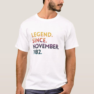 40. Geburtstagsgeschenklemme seit November 1982 Fo T-Shirt