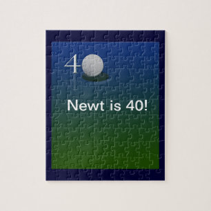 40. Geburtstagsgolfpuzzlespiel Puzzle