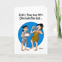 40. Geburtstagskarte beruhigend