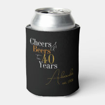 40. Geburtstagskuiere und Biere Personalisiert