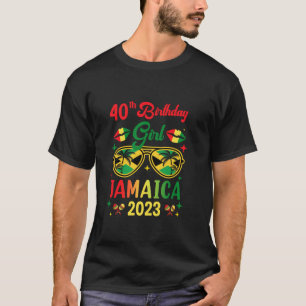 40. Geburtstagsmädchen Jamaica Party Outfit Matchi T-Shirt