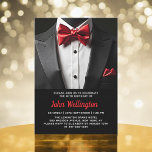 40. Geburtstagsveranstaltung von Black and Red Tux Einladung<br><div class="desc">Feiern Sie stilvoll mit dieser Black and Red Tuxedo Geburtstagsveranstaltung Einladung, die Eleganz und Eleganz ausstrahlt. Der schwarze Hintergrund und die Akzente Set für eine luxuriöse Affäre, perfekt für ein Meilenstein-Fest. Mit seinem raffinierten, tuxedo-inspirierten Design, erweckt diese Einladung das Wesen eines eleganten Abends voller unvergesslicher Momente. Personalisieren Sie es mit...</div>