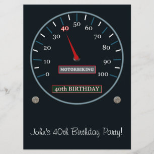 40. Geburtstagszeit Party Einladung