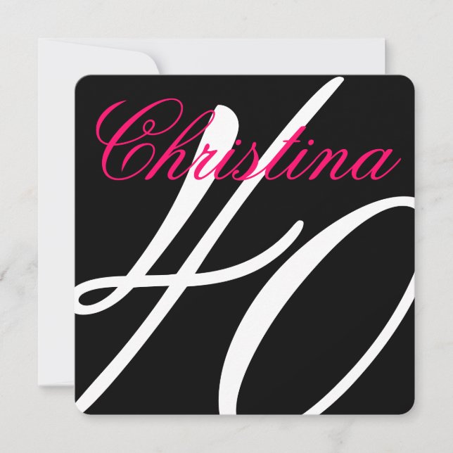 40. Geburtstagszeit Party Einladung (Vorderseite)