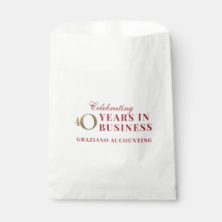 40. Geschäftsjubiläums-Geschenktüte Geschenktütchen