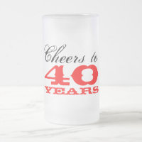 40. Geschenk der Geburtstags-Bier-Glas-Tassen-|
