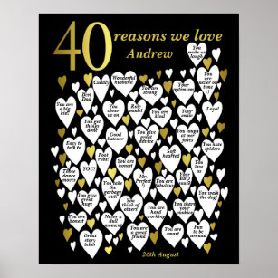 40 Geburtstag Poster Zazzle At