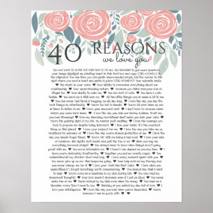 40 Gründe, warum wir staubige rosa Rosen lieben 50 Poster