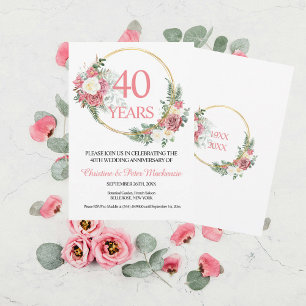 40. Hochzeit Ruby Roses Einladung