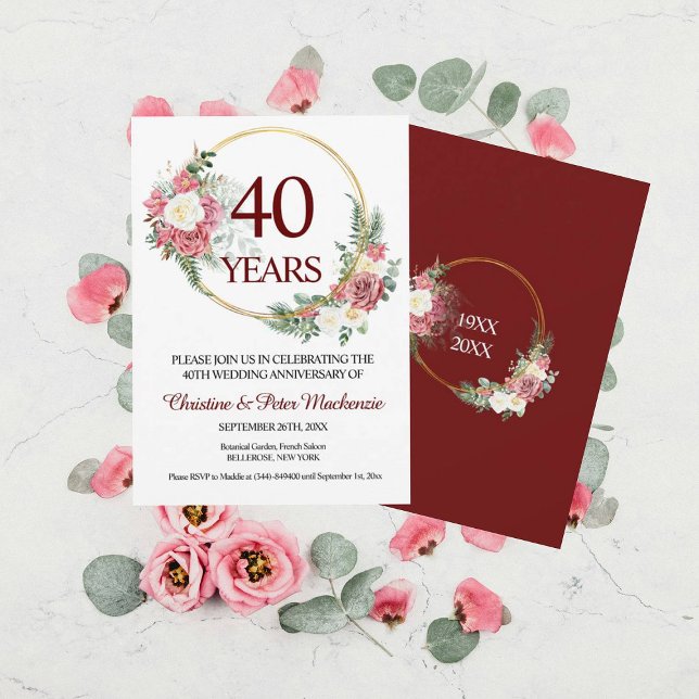 40. Hochzeit Ruby Roses Einladung (Von Creator hochgeladen)
