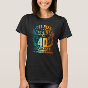 40. Hochzeitstag, 40 Jahre Verheiratet, Husban T-Shirt