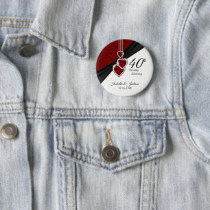 40. Hochzeitstag-Entwurf Button