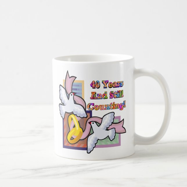 40. Hochzeitstag gw Tasse (Rechts)