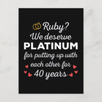 40. Hochzeitstag I - Ruby Funny Couple
