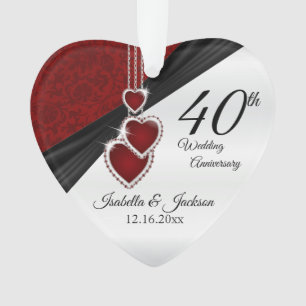 ⭐ 40. Hochzeitstag Ornament