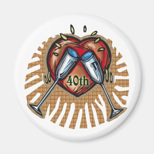 40. Hochzeitstag t Magnet