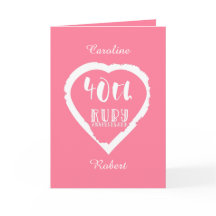 40. Hochzeitstag traditionelles Ruby