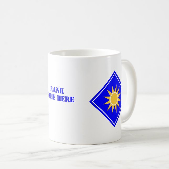 40. Infanterie-Division United Staaten Military Kaffeetasse (VorderseiteRechts)