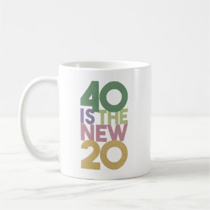 40 ist der "New 20 - 40 th Birthday Essential" Kaffeetasse