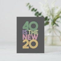 40 ist die neue Essential Card 20 - 40. Geburtstag