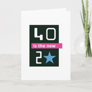 40 ist die neue Karte des Geburtstages 20