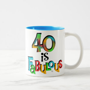 40 ist fabelhafte Geburtstagsgeschenke und T - Shi Zweifarbige Tasse