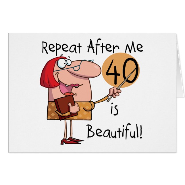 40 ist schöne T-Shirts und Geschenke (Vorderseite (Horizontal))